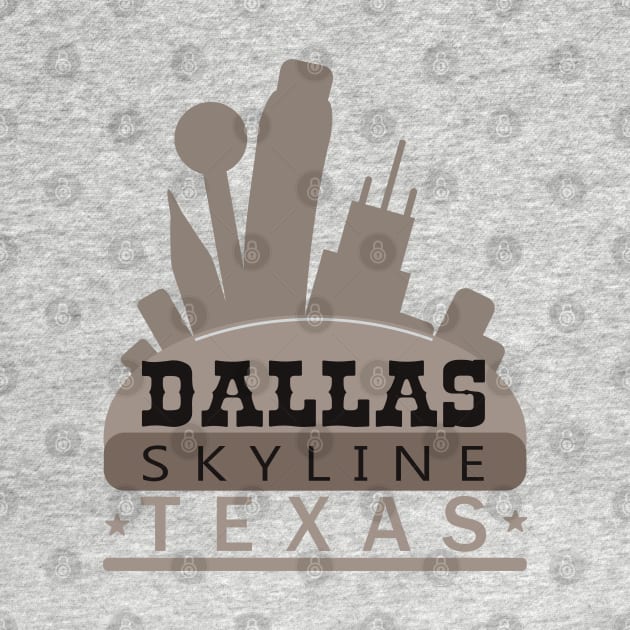 DALLAS SKYLINE (light) by ArteriaMix